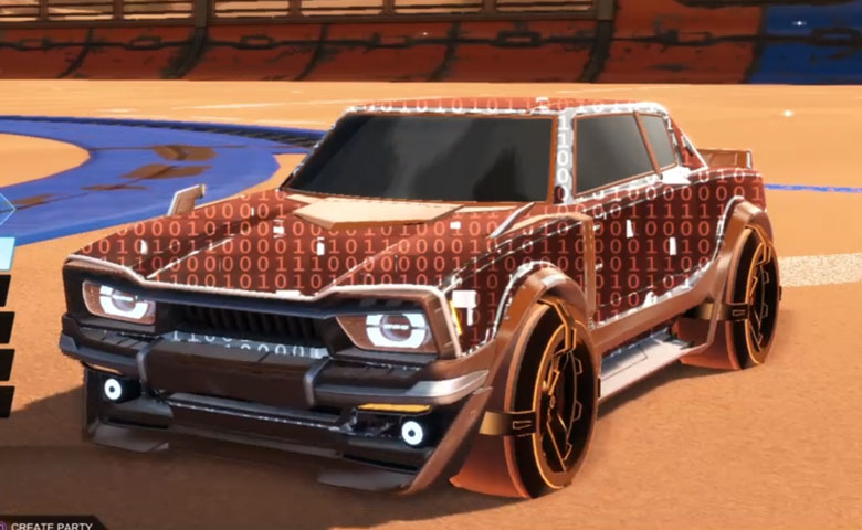 Rocket league Dingo Burnt Sienna design with Gadabout: Inverted,Encryption