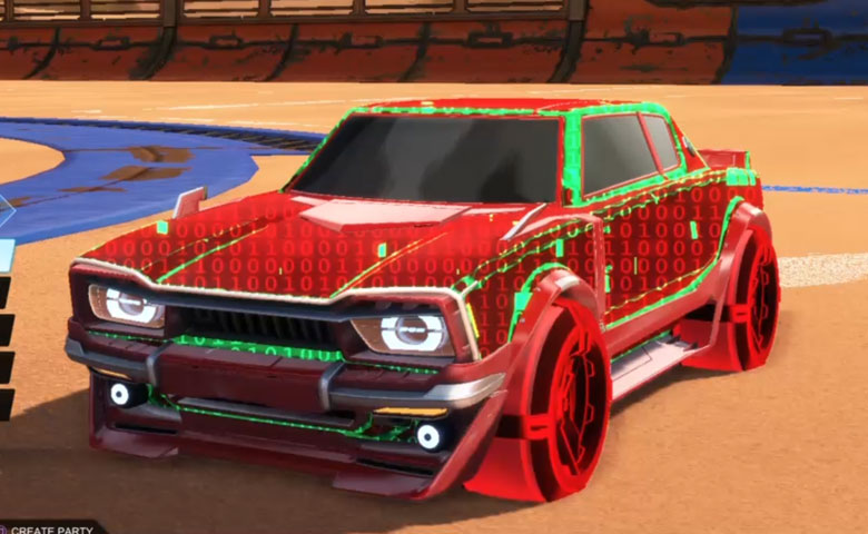 Rocket league Dingo Crimson design with Gadabout: Inverted,Encryption