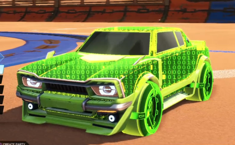 Rocket league Dingo Lime design with Gadabout: Inverted,Encryption