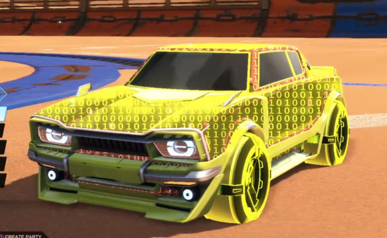 Rocket league Dingo Saffron design with Gadabout: Inverted,Encryption