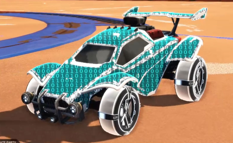 Rocket league Octane Titanium White design with Gadabout: Inverted,Encryption