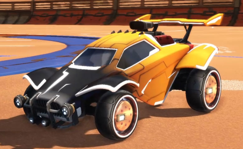 Rocket league Octane Titanium White design with Tanker,Mainframe