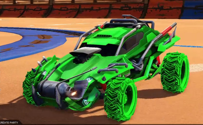 Rocket league Outlaw GXT Forest Green design with Ruinator: Inverted,Mainframe
