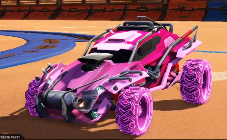 Rocket league Outlaw GXT Pink design with Ruinator: Inverted,Mainframe