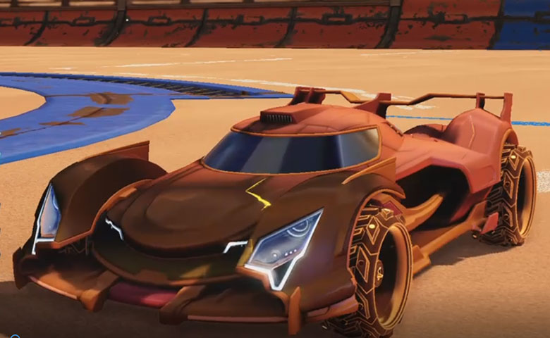Rocket league Centio Burnt Sienna design with Ruinator:Inverted,Mainframe