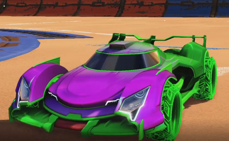 Rocket league Centio Forest Green design with Ruinator:Inverted,Mainframe