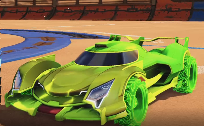 Rocket league Centio Lime design with Ruinator:Inverted,Mainframe