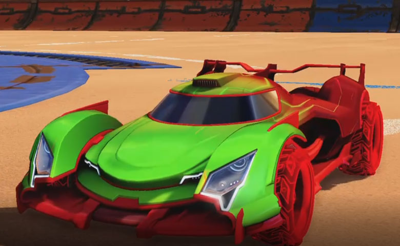 Rocket league Centio Crimson design with Ruinator:Inverted,Mainframe