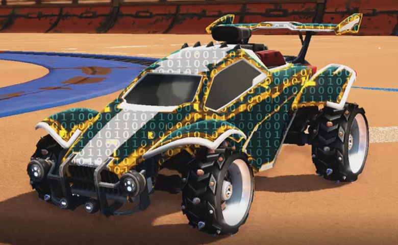 Rocket league Octane Titanium White design with Ruinator,Encryption