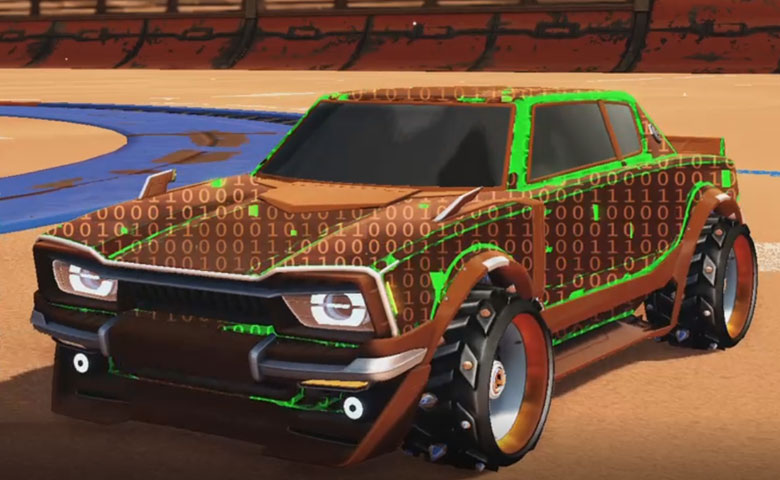 Rocket league Dingo Burnt Sienna design with Ruinator,Encryption