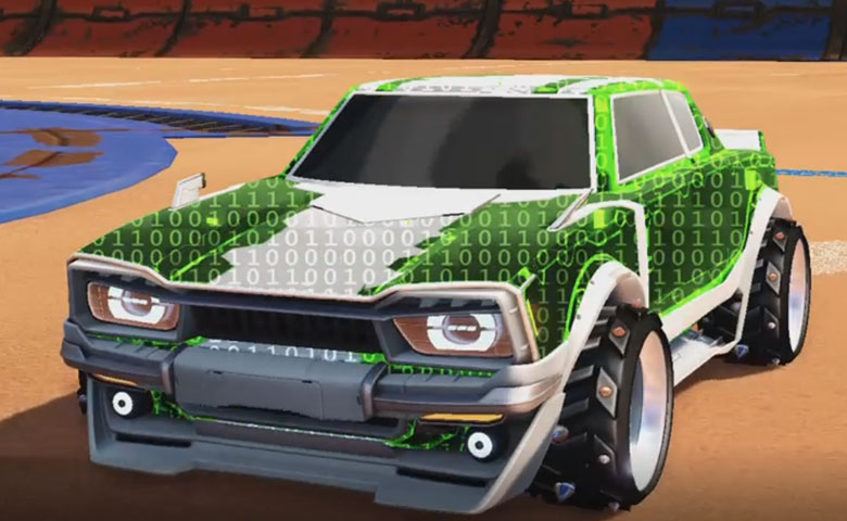 Rocket league Dingo Titanium White design with Ruinator,Encryption