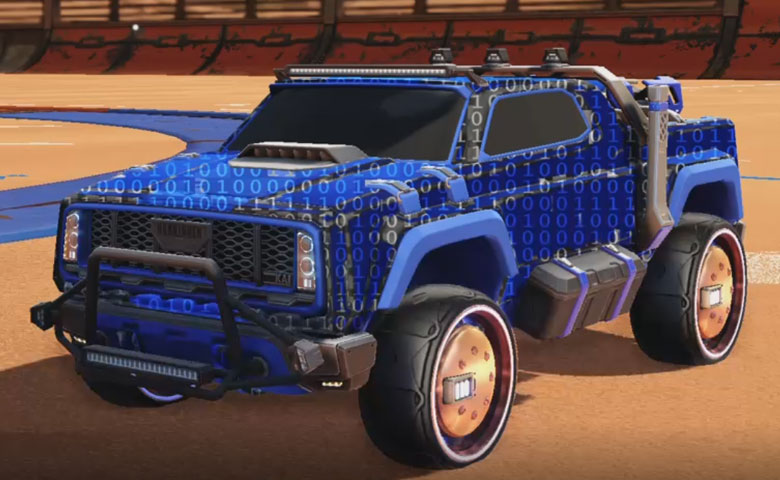 Rocket league Harbinger GXT Cobalt design with Tanker,Encryption