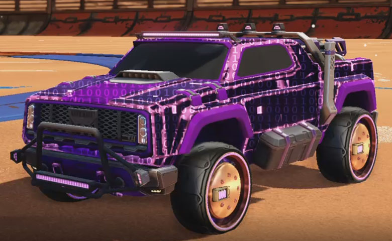 Rocket league Harbinger GXT Purple design with Tanker,Encryption