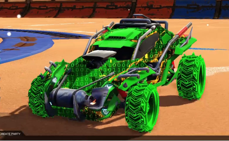 Rocket league Outlaw GXT Forest Green design with Ruinator: Inverted,Encryption