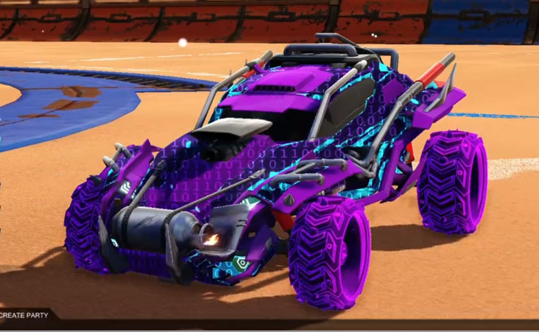Rocket league Outlaw GXT Purple design with Ruinator: Inverted,Encryption