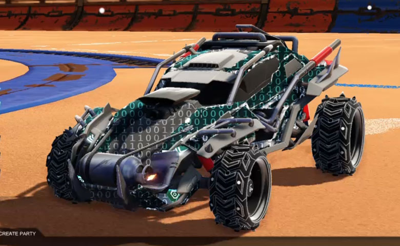 Rocket league Outlaw GXT Grey design with Ruinator: Inverted,Encryption