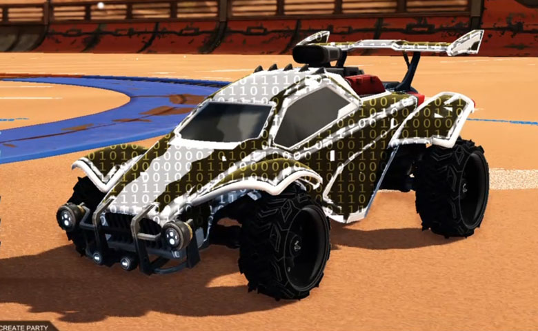 Rocket league Octane Titanium White design with Ruinator: Inverted,Encryption