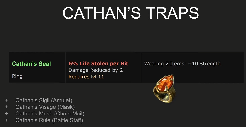 D2R Best Set Items To Keep - Cathan's Traps
