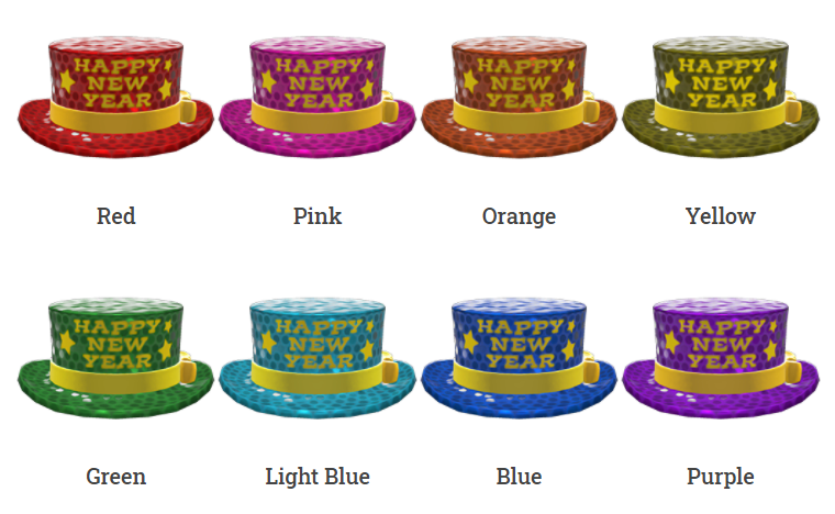 ACNH New Year 2022 Items - New Year’s Silk Hat (Variations)