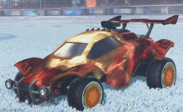 Rocket league Octane Burnt Sienna design with Zomba,Interstellar