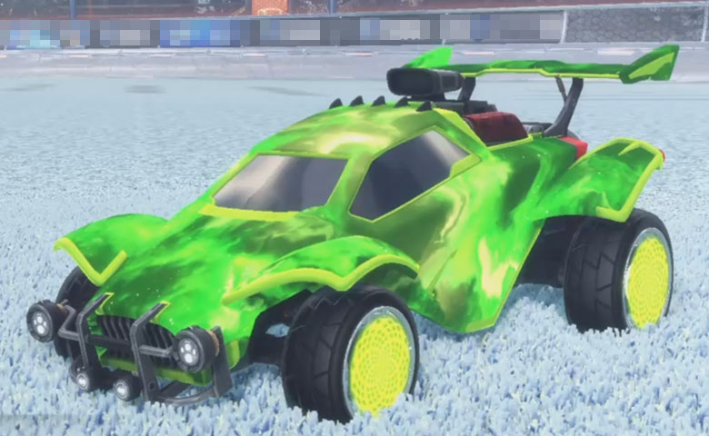 Rocket league Octane Lime design with Zomba,Interstellar