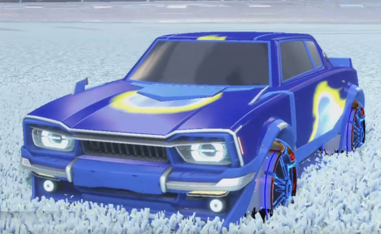 Rocket league Dingo Cobalt design with Jak'd: Obverse,Meteoroid