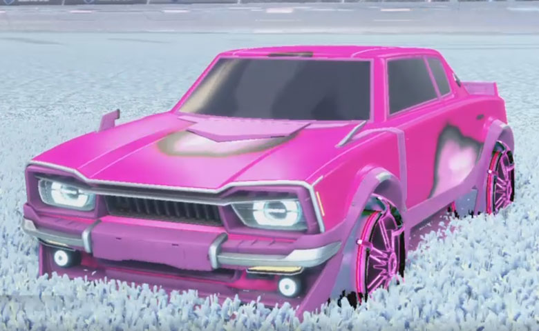 Rocket league Dingo Pink design with Jak'd: Obverse,Meteoroid