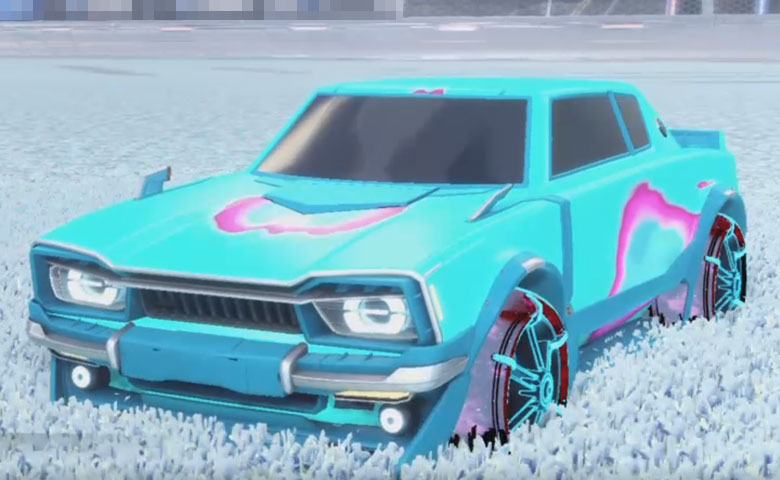 Rocket league Dingo Sky Blue design with Jak'd: Obverse,Meteoroid