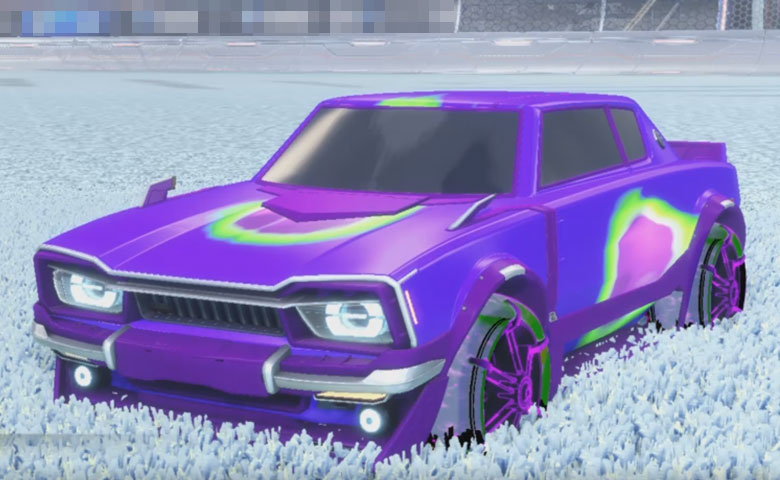 Rocket league Dingo Purple design with Jak'd: Obverse,Meteoroid