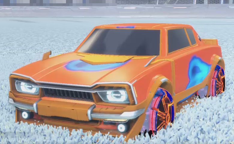 Rocket league Dingo Orange design with Jak'd: Obverse,Meteoroid