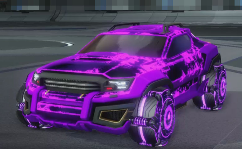 Rocket league Jackal Purple design with Raijin,Fire God