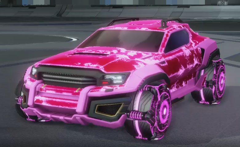 Rocket league Jackal Pink design with Raijin,Fire God