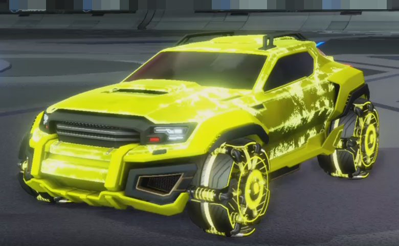 Rocket league Jackal Saffron design with Raijin,Fire God