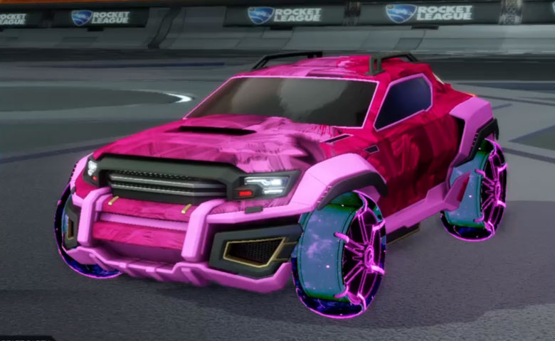 Rocket league Jackal Pink design with Jak'd: Obverse,Stride Tide