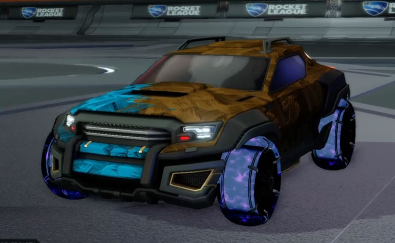 Rocket league Jackal design with Jak'd: Obverse,Stride Tide