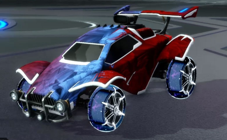 Rocket league Octane Titanium White design with Jak'd: Obverse,Stride Tide