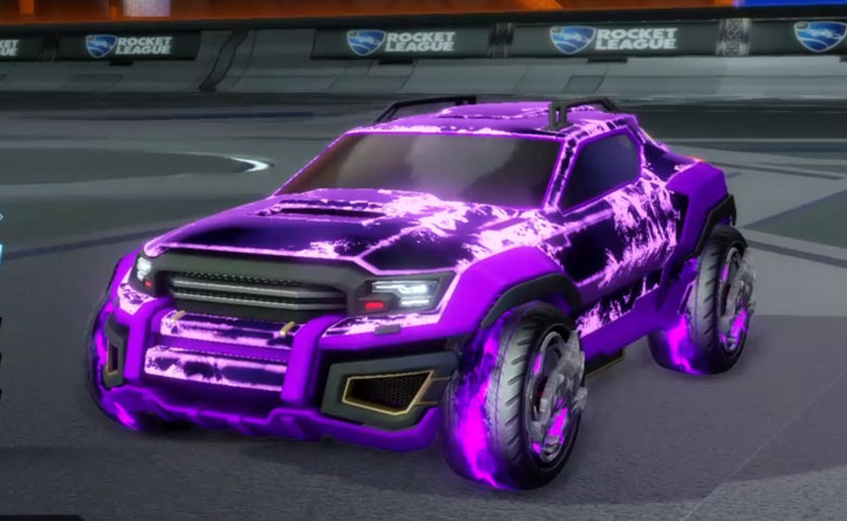 Rocket league Jackal Purple design with Draco,Fire God