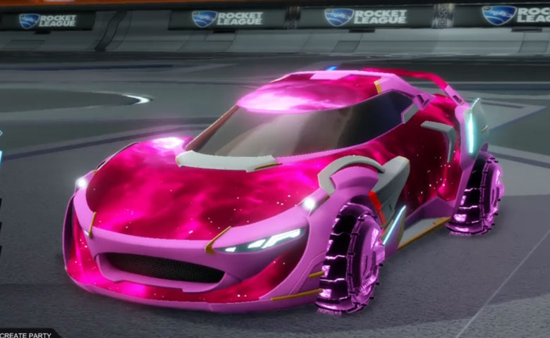 Rocket league Nexus SC Pink design with Enjin: Roasted,Interstellar