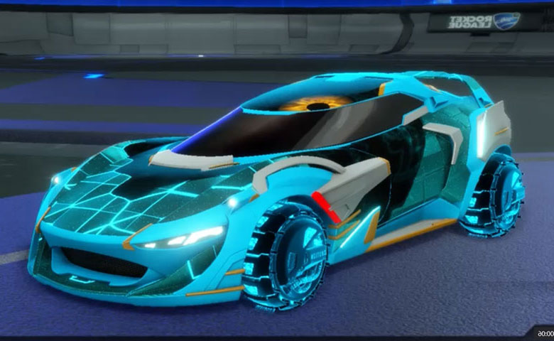 Rocket league Nexus SC Sky Blue design with Enjin: Roasted,Neural Network