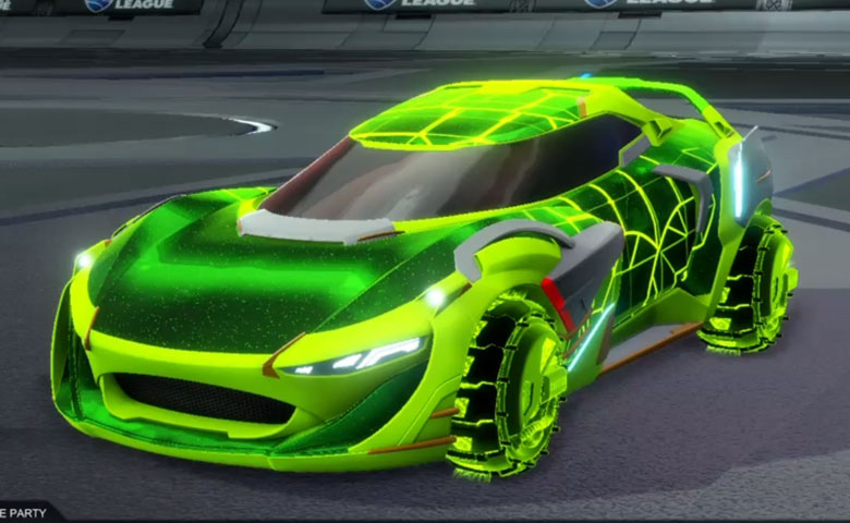 Rocket league Nexus SC Lime design with Enjin: Roasted,Neural Network