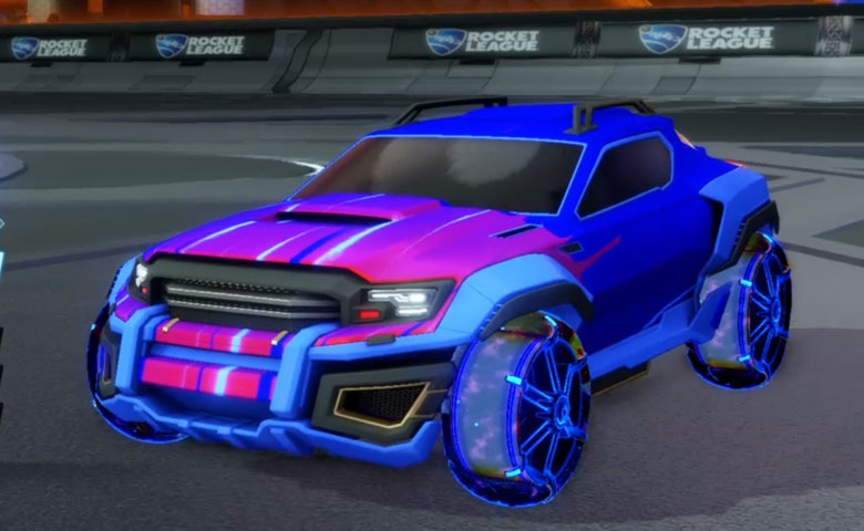 Rocket league Jackal Cobalt design with Jak'd: Obverse,Wet Paint