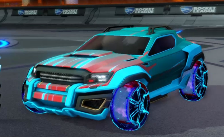 Rocket league Jackal Sky Blue design with Jak'd: Obverse,Wet Paint