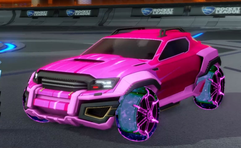 Rocket league Jackal Pink design with Jak'd: Obverse,Wet Paint