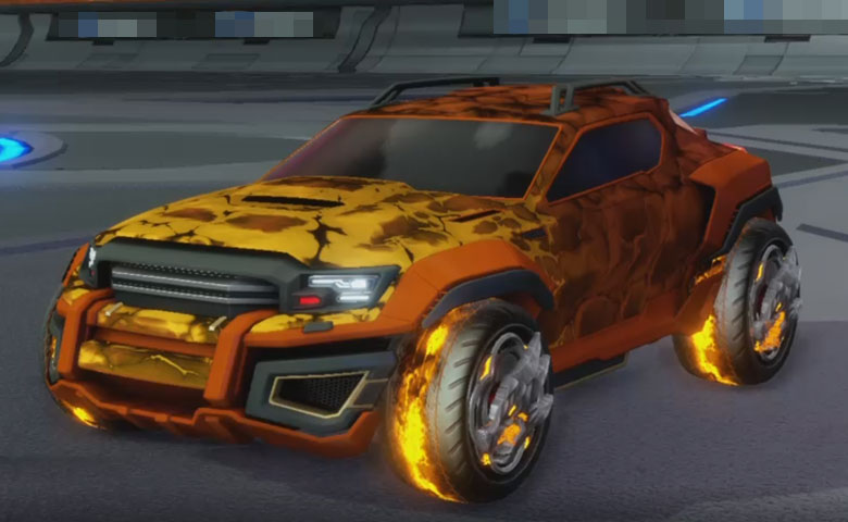 Rocket league Jackal Burnt Sienna design with Draco,Chameleon