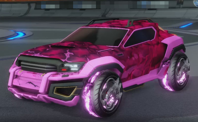 Rocket league Jackal Pink design with Draco,Chameleon