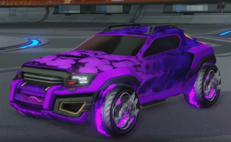 Rocket league Jackal Purple design with Draco,Chameleon