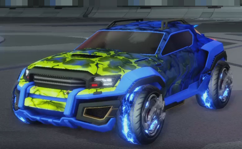 Rocket league Jackal Cobalt design with Draco,Chameleon