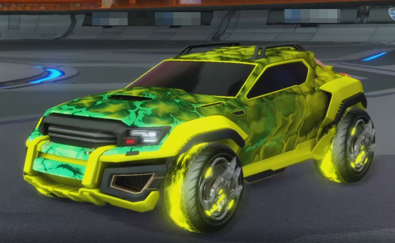 Rocket league Jackal Saffron design with Draco,Chameleon