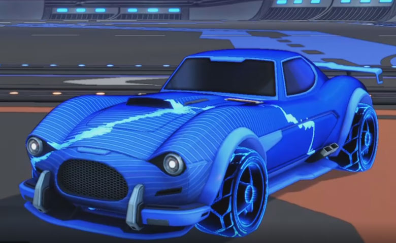 Rocket league Mamba Cobalt design with Troika:Roasted,Future Shock