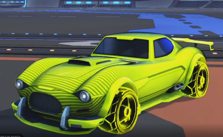 Rocket league Mamba Saffron design with Troika:Roasted,Future Shock